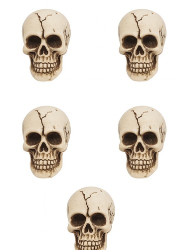 Mini skull figurines set 5 - mini,