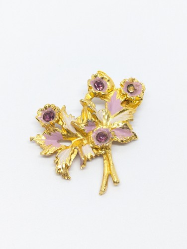 Vintage gold tone pink - vintage,