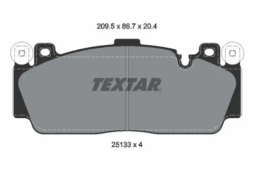Brake pads 2513301 textar - 2513301,