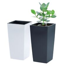 Tall Planter Plant Pot Flower with Insert Indoor Outdoor Garden Patio Home Large