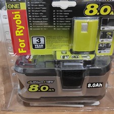 18V 8.0Ah Lithium Battery For Ryobi P108 for ONE+ Plus RB18L40 RB18L50 P104