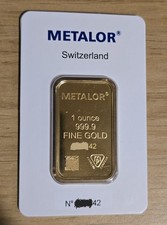 1 Oz Gold Bar From Bullion By Post