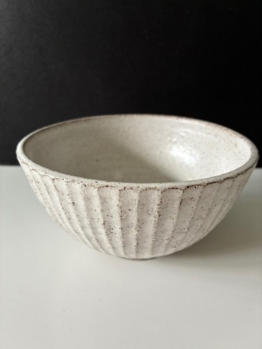 Hand thrown pottery beige - hand, pottery,