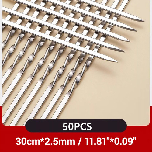 50pcs long metal kebab - 50pcs,