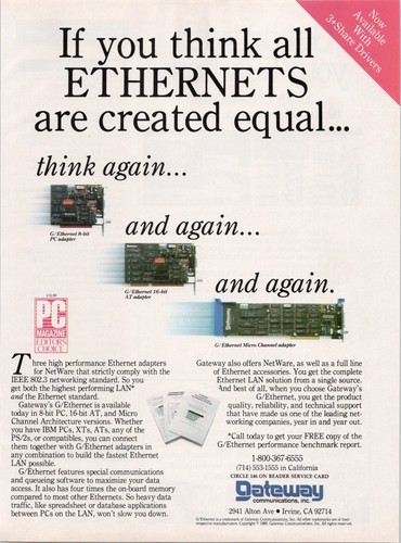 Gateway ethernet vintage pc - g/ethernet,