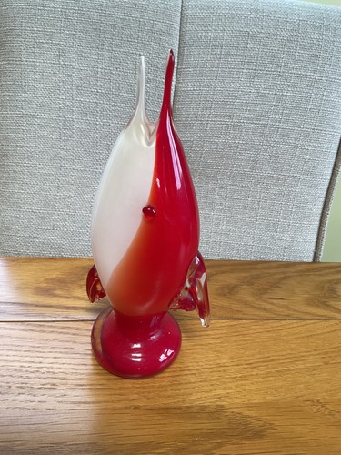 Murano vertical red sword fish - vertical,