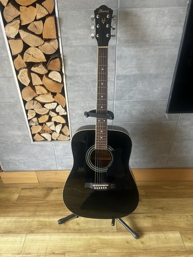 Ibanez v50jp black acoustic - v50jp-bk,