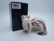 ROYAL CROWN DERBY STOAT PAPERWEIGHT