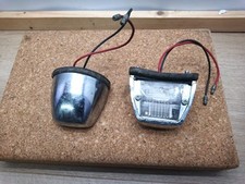 Lucas L860 chrome Number Plate Lights,fits mg/mgb classic car