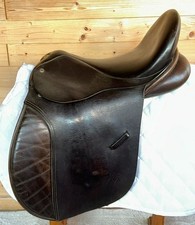 Balance Brown English Leather GP Saddle - 17" Seat XXX Wide XXXW Fit