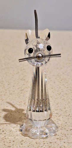 Swarovski crystal cat tall - swarovski,