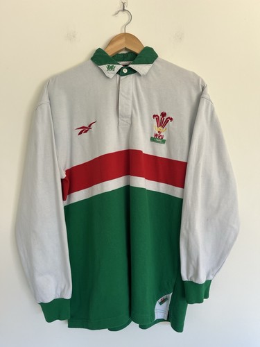 Vintage wales away rugby shirt - wales,