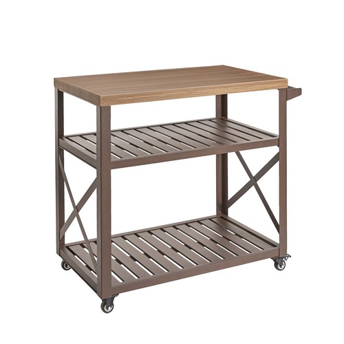 Large outdoor serving trolley - serving,