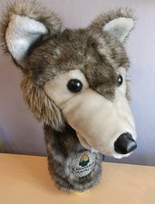 Wolf Golf Head Cover, Kananaskis Country CG, Driver, Cover, Novelty Furry Fluffy