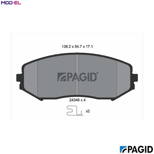 Brake pad set disc - brake,