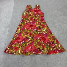 Ronni Nicole Ladies Dress Uk 18 Sleeveless Floral Print Lined Faux Wrap V Neck