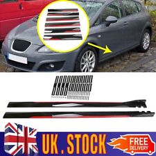 78.7" Extension Side Skirt Rocker Panel Splitter Protector For Seat Leon MK2 MK3