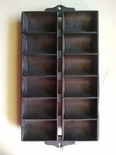 Wagner Cast Iron French Roll Gem Pan Antique Vintage 1897-1940's