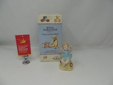 Royal Worcester Days Of The Week Figurine Sundays Child Boxed           JL13