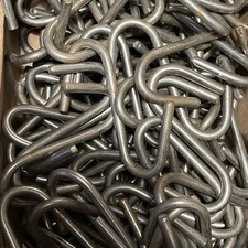 Pack Of 10 stainless steel S-hooks 6 mm. 100mm X 70mm Hanging Kitchen Food S6