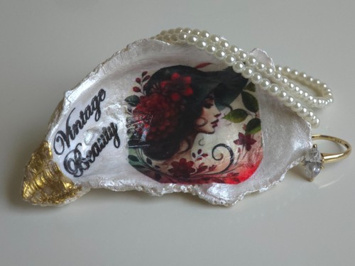 Vintage beauty woman hat - vintage, art
