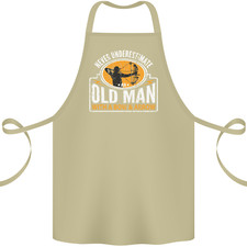 Old Man With a Bow & Arrow Funny Archery Cotton Apron 100% Organic