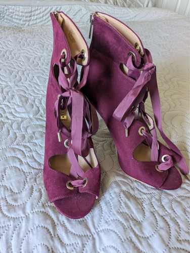 Ladies high heeled burgundy - heeled,