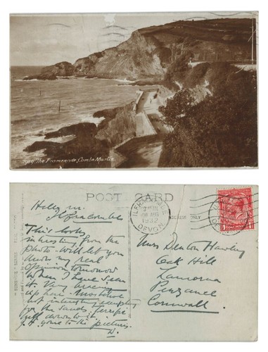 Vintage postcard combe - postcard,