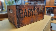 Original Rare Vintage Wooden Babycham Bottle Crate, Advertising Collectible Box