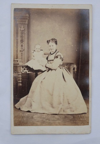 Cdv lady and her - a,