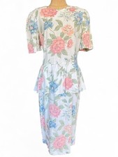 Vintage Peplum Pencil Dress