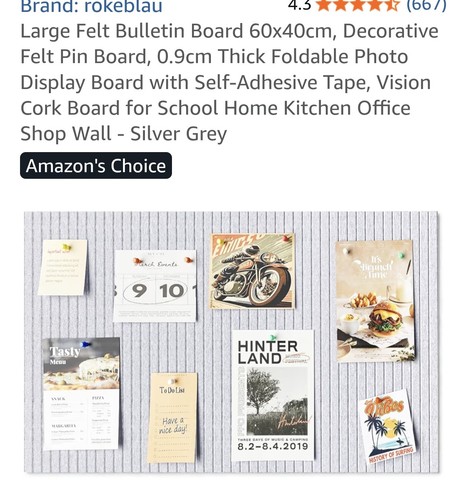 Large felt bulletin board - large,
