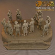 WWI Christmas Truce - diorama