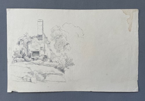 Ruin old drawing sketch - ruin,,