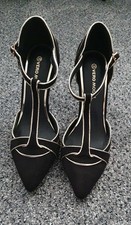 Vera Moda Black & Gold Strappy