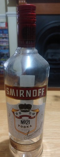 Empty smirnoff 21 vodka - empty,