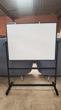 Double Sided Viz Pro Magnetic Flip Chart Whiteboard And Stand