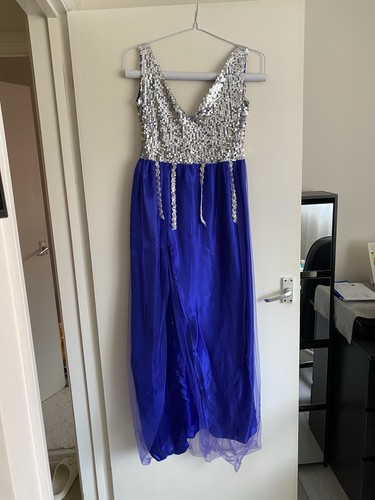 Blue and silver - and, sequin
