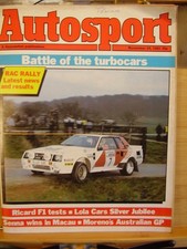AUTOSPORT CAR AUTO MAG NOV 24