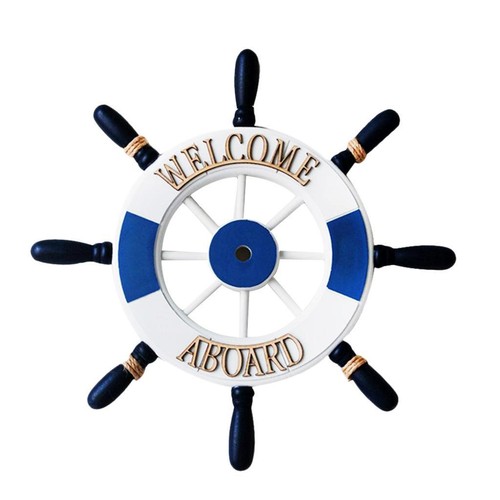 32cm boat ship wooden steering - wooden,