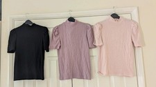 Three Stretchy Tops Size Small