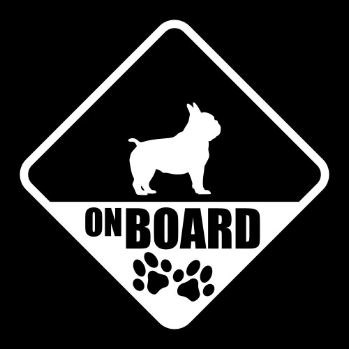 French bulldog board paw - bulldog, on