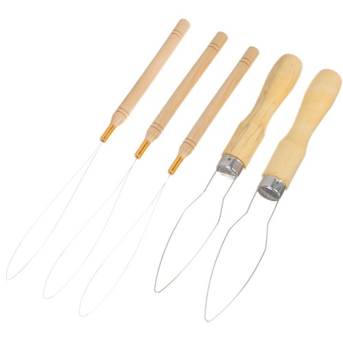 5pcs wood beard beads hair - 5pcs,