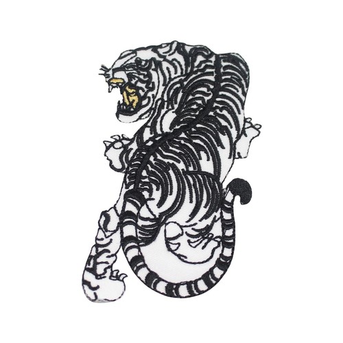Tiger white patch - patch, on