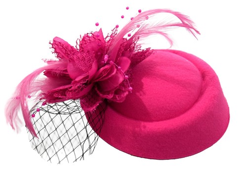 Fascinator hat pillbox flower - fascinator,