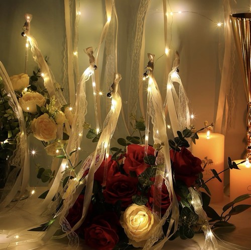 Led wedding ribbon fairy - ribbon,