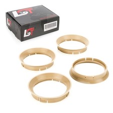 4x centering rings spacers for alloy wheels Ø 57.1 mm - Ø 64.0 mm for SAAB