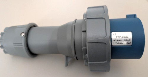 63amp pin blue 240v e - 3,
