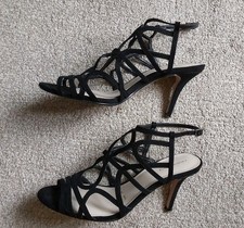 Red Herring Black Suede Size 7