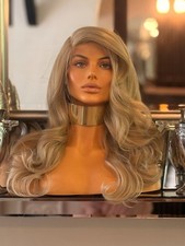 Blonde Lace Front Wig Strawberry Blonde Side Part Bodywave Wig Curly Strawberry